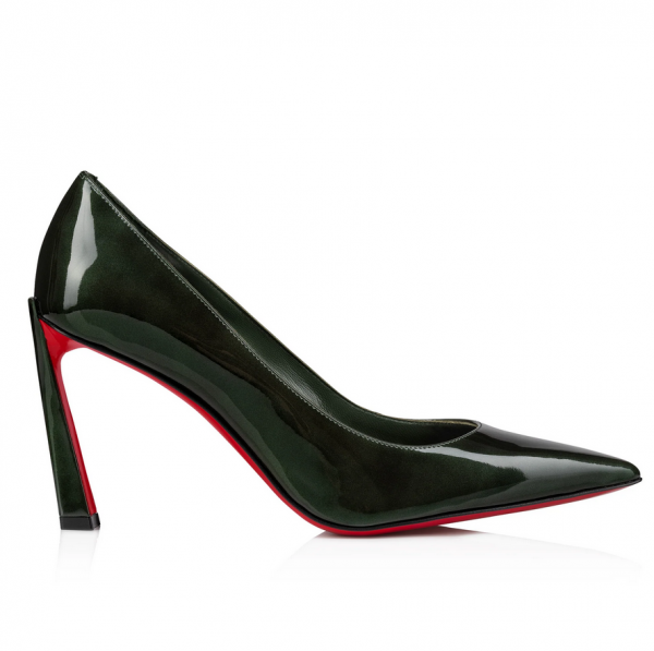 Christian Louboutin Condora Escarpins 85 mm Cuir Verni Vert – Image 5