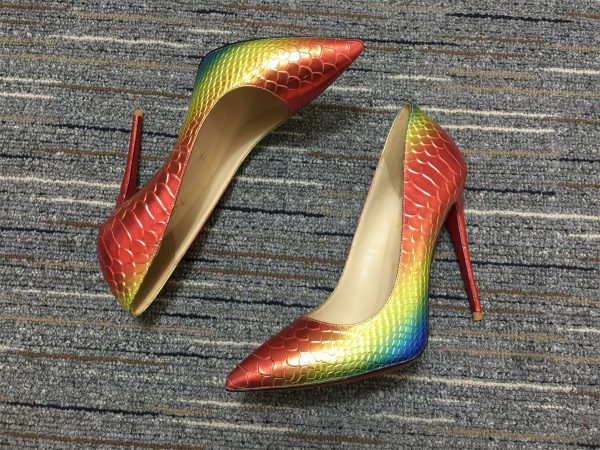 Christian Louboutin Escarpins So Kate 120 mm Cuir Python Arc-en-ciel – Image 2