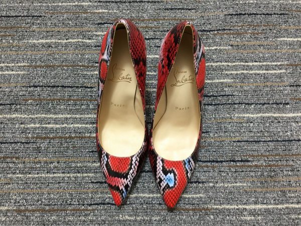 Christian Louboutin Escarpins So Kate 120 mm Cuir Imprimé Python Multicolore – Image 4