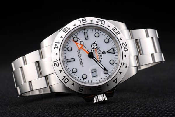 Rolex Explorer Cadran Blanc Acier Inoxydable Lunette Tachymètre – Image 7