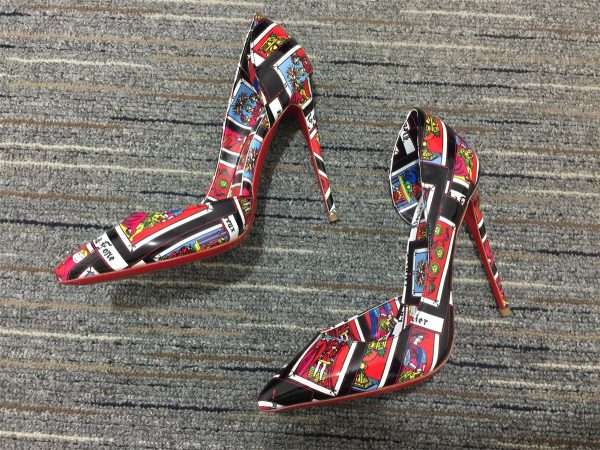 Christian Louboutin Escarpins Iriza 100mm Verni Tarot Multicolore – Image 2