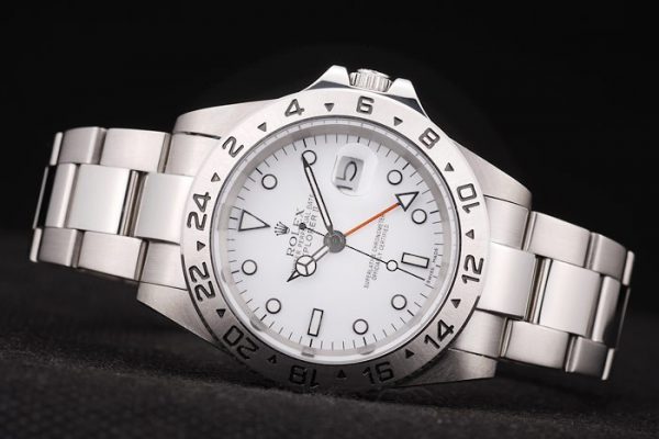 Rolex Explorer Cadran Blanc Acier Inox Tachymètre – Image 5