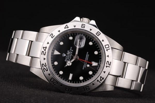 Rolex Explorer Cadran Noir Acier Inox Tachymètre – Image 5