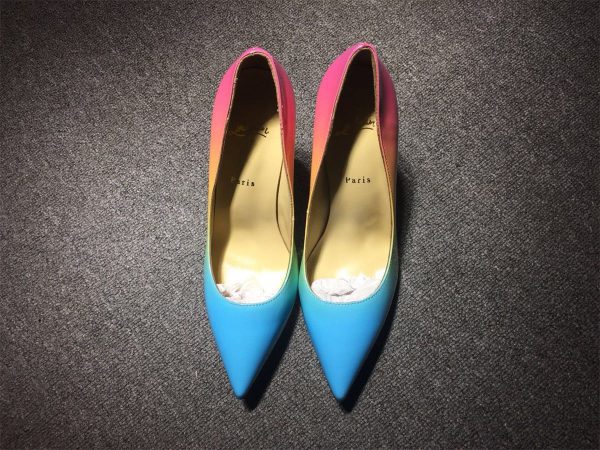 Christian Louboutin Escarpins Pigalle Follies 100 mm Cuir Verni Multicolore – Image 4
