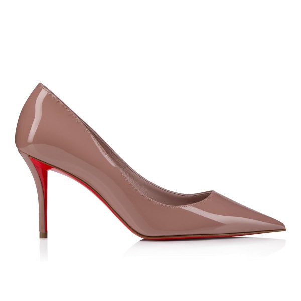 Christian Louboutin Miss Z 80 mm Escarpins Cuir Verni Rose Vintage – Image 2