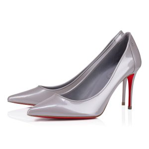Christian Louboutin Sporty Kate 85 mm Escarpins Cuir Verni Mauve