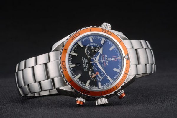Omega Seamaster Planet Ocean Tachymètre Orange Cadran Noir Bracelet Acier Inoxydable 80241 – Image 8