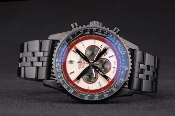 Breitling Certifiée Bracelet Acier Noir Cadran Beige Chronographe 80171 – Image 6