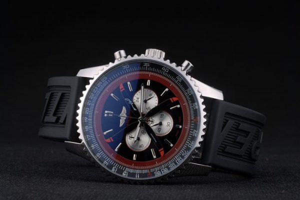 Breitling Certifiée Bracelet Caoutchouc Noir Cadran Noir Chronographe 80182 – Image 6