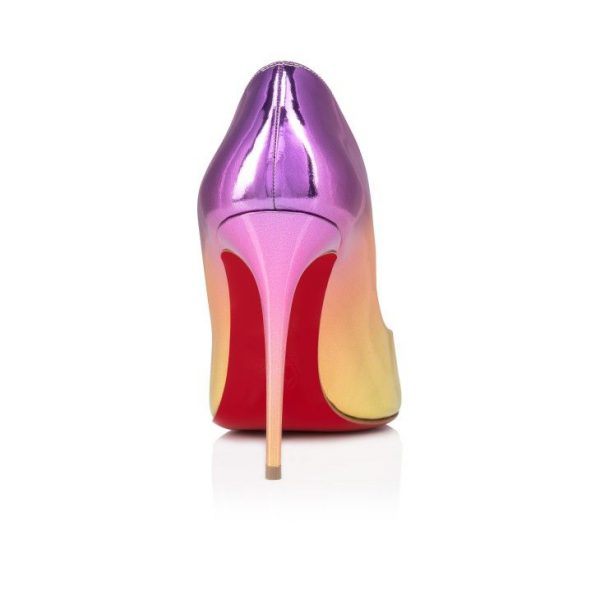 Christian Louboutin Hot Chick 100 mm Escarpins Cuir Specchio Boreal Multicolore – Image 3