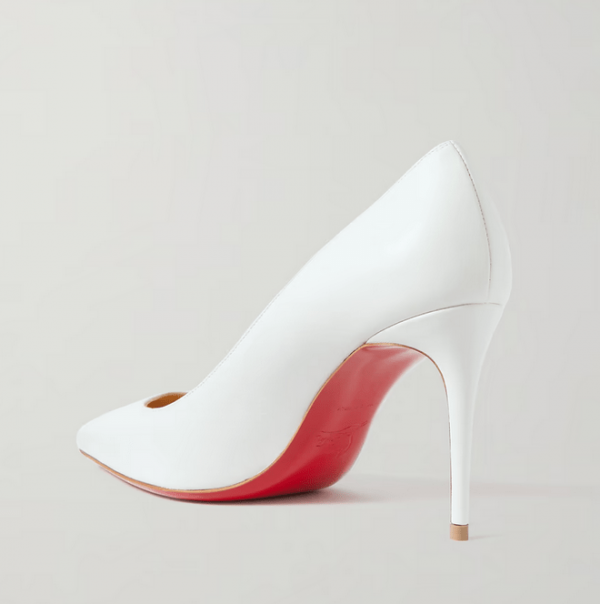 Christian Louboutin Kate Escarpins 85 mm Cuir Nappa Blanc – Image 3