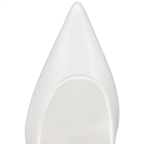 Christian Louboutin Sporty Kate 85 mm Escarpins Cuir Nappa Bianco – Image 2