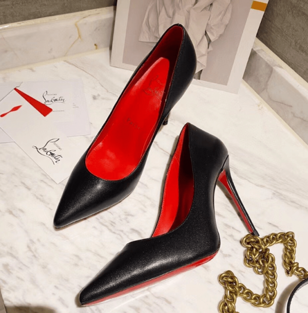 Christian Louboutin Escarpins Kate 100 mm Cuir Nappa Noir – Image 3