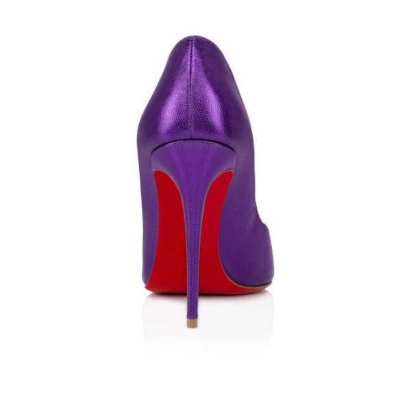 Christian Louboutin Hot Chick 100 mm Escarpins Cuir Nappa Jacaranda – Image 4
