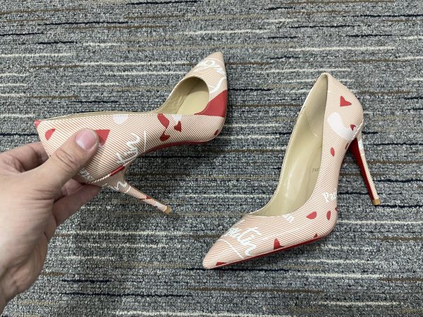 Christian Louboutin Kate Escarpins 100 mm Imprimé Loubi Cuir Verni – Image 5