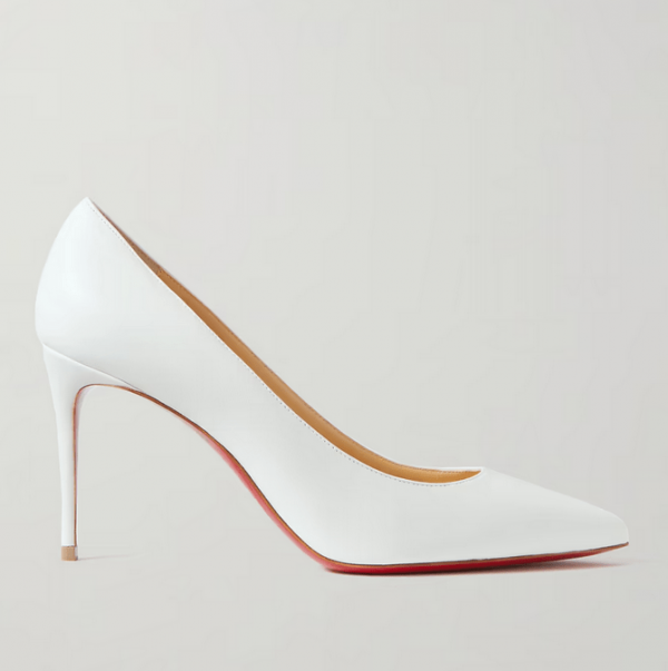 Christian Louboutin Kate Escarpins 85 mm Cuir Nappa Blanc – Image 4