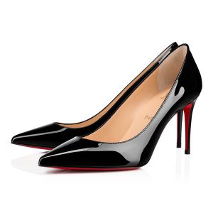 Christian Louboutin Escarpins Kate 85 mm Cuir Verni Noir