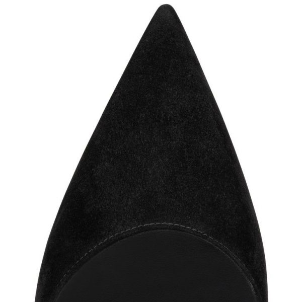 Christian Louboutin Condoroline 55 mm Escarpins Slingback Veau Velours Noir – Image 4