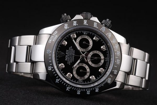 Rolex Daytona Acier Inoxydable Cadran Noir Émaillé Noir – Image 7