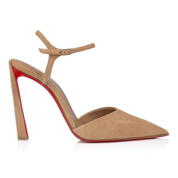 Christian Louboutin Condora Riviera 100 mm Escarpins Veau Velours Lionne – Image 2