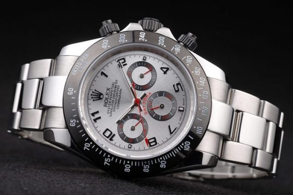 Rolex Daytona Acier Inoxydable Cadran Noir Émaillé Argent – Image 6