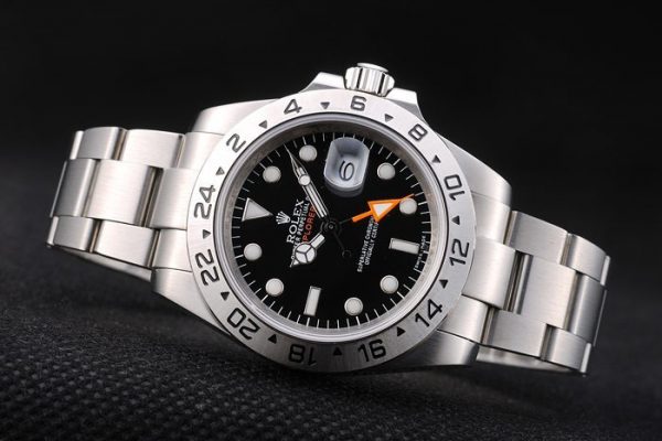 Rolex Explorer Suisse Acier Inoxydable Lunette Cadran Noir Tachymètre – Image 6