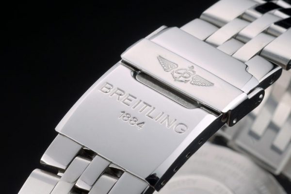 Breitling Certifiée Bracelet Acier Poli Cadran Beige Chronographe 80174 – Image 6