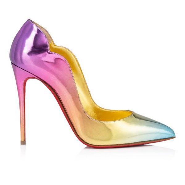 Christian Louboutin Hot Chick 100 mm Escarpins Cuir Specchio Boreal Multicolore – Image 2