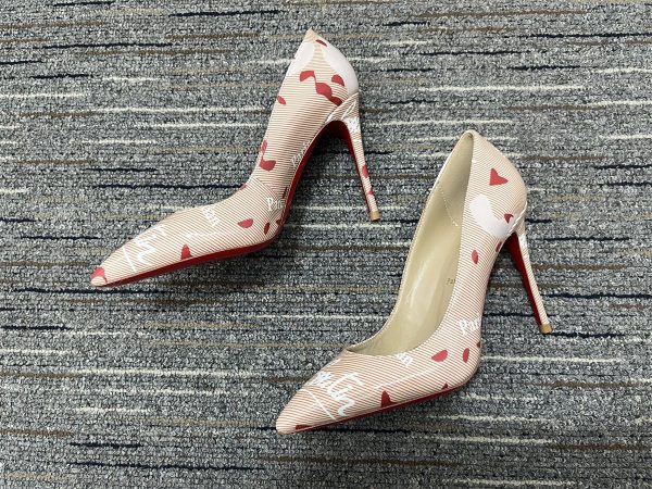 Christian Louboutin Kate Escarpins 100 mm Imprimé Loubi Cuir Verni – Image 2