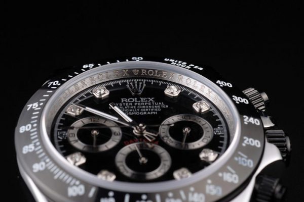 Rolex Daytona Acier Inoxydable Cadran Noir Émaillé Noir – Image 6