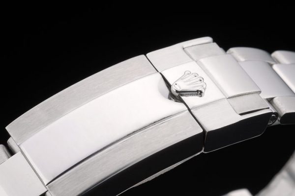 Rolex Daytona Cosmograph Lunette Cristaux Arc-en-ciel Bracelet Acier Steep Cadran Noir 80250 – Image 5