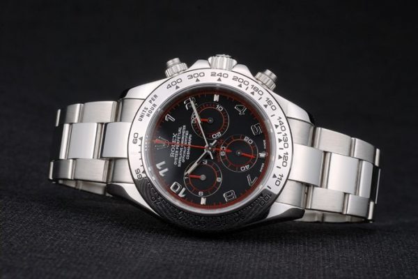Rolex Daytona Acier Inox Bracelet Cadran Noir 80296 – Image 5
