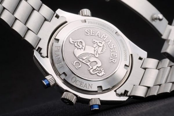 Omega Seamaster Planet Ocean Tachymètre Bleu Cadran Bleu Bracelet Acier Inoxydable 80239 – Image 5
