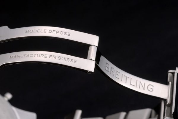 Breitling Certifiée Bracelet Acier Poli Cadran Beige Chronographe 80174 – Image 5