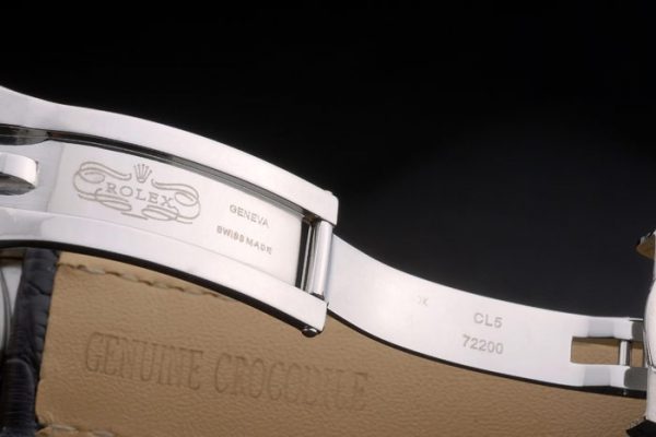 Rolex Rolex Datejust Édition Spéciale 2012 Bracelet Cuir Noir 80252 – Image 4
