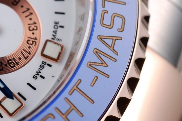 Rolex Yachtmaster Lunette Céramique Bleue Cadran Blanc Tachymètre – Image 2
