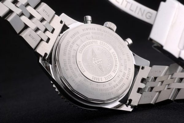 Breitling Certifiée Bracelet Acier Poli Cadran Beige Chronographe 80174 – Image 4