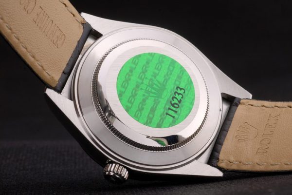 Rolex Rolex Datejust Édition Spéciale 2012 Bracelet Cuir Noir 80252 – Image 3