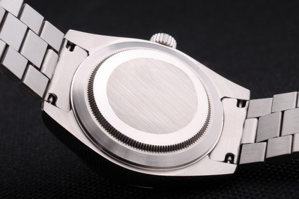 Rolex Day-Date Acier Inoxydable Bracelet Cadran Noir 80294 – Image 8