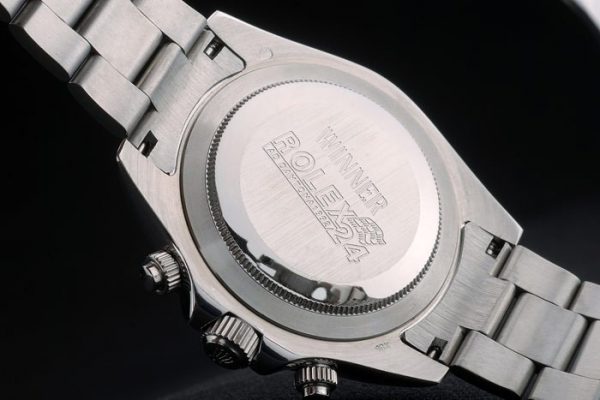 Rolex Daytona Céramique Noire Tachymètre Bracelet Acier Blanc 80249 – Image 3