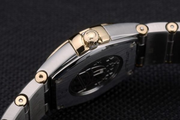 Omega Lady Constellation Lunette Incrustée de Cristaux Cadran Doré 80293 – Image 2