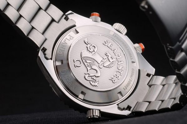 Omega Seamaster Planet Ocean Tachymètre Orange Cadran Noir Bracelet Acier Inoxydable 80241 – Image 4