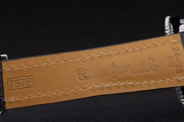 Breitling Certifiée Bracelet Cuir Noir Cadran Noir Chronographe 80176 – Image 2