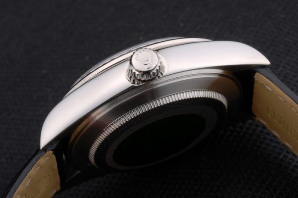 Rolex Rolex Datejust Édition Spéciale 2012 Bracelet Cuir Noir 80252 – Image 2