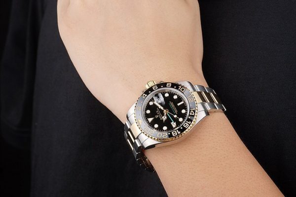 Rolex GMT Master II Lunette Céramique Noire Tachymètre Cadran Noir – Image 9