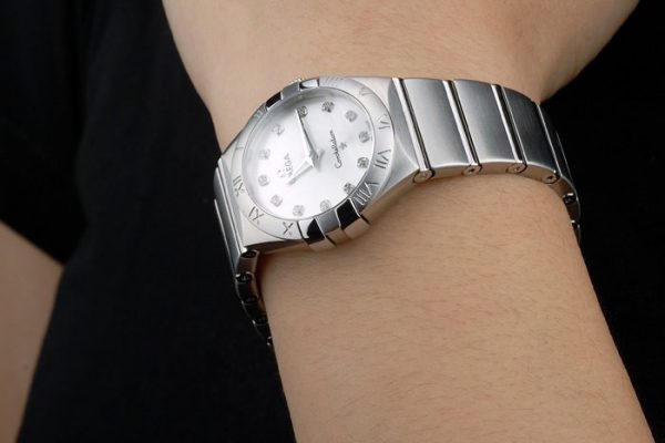 Omega Lady Constellation Bracelet Acier Inoxydable Cadran Argenté 80290 – Image 2