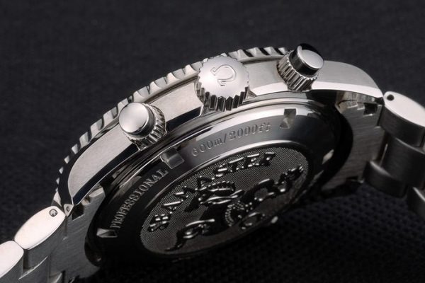 Omega Seamaster Planet Ocean Tachymètre Noir Cadran Noir Bracelet Acier Inoxydable 80240 – Image 9