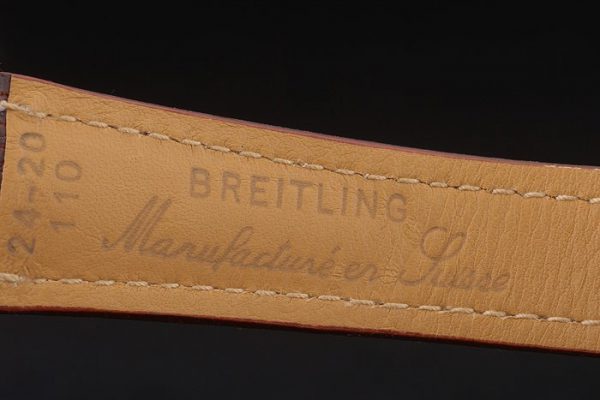 Breitling Certifiée Bracelet Cuir Marron Cadran Beige Chronographe 80175 – Image 3