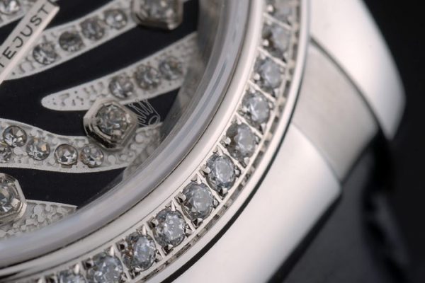 Rolex Rolex Datejust Édition Spéciale 2012 Bracelet Cuir Noir 80252 – Image 9