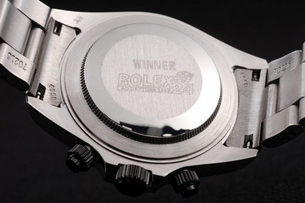 Rolex Daytona Acier Inoxydable Cadran Noir Émaillé Argent – Image 2